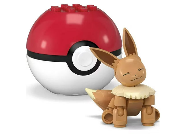 Gamers Guild AZ Mattel Pokemon: Mega Construx Poke Ball Toy Kit - Eevee Discontinue