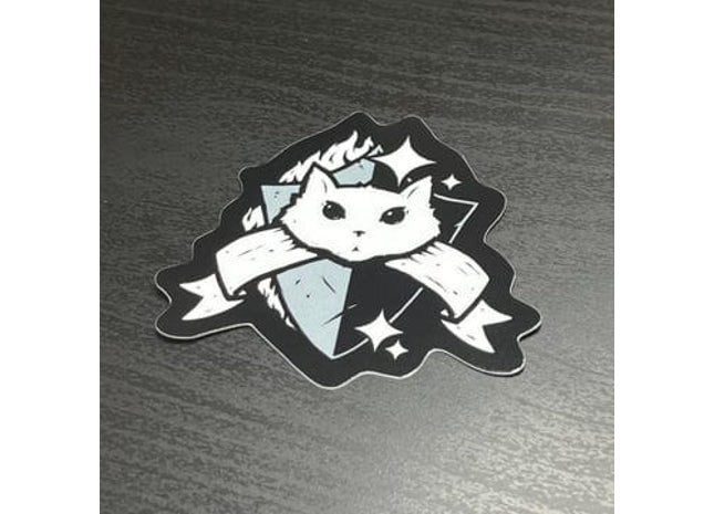 Gamers Guild AZ Caverns & Calicos Sticker: Cat Class - Paladin Caverns & Calicos