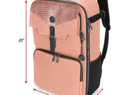 Gamers Guild AZ Accessory Power ENHANCE Gaming: Card Storage Backpack (Pink) Enhance Gaming