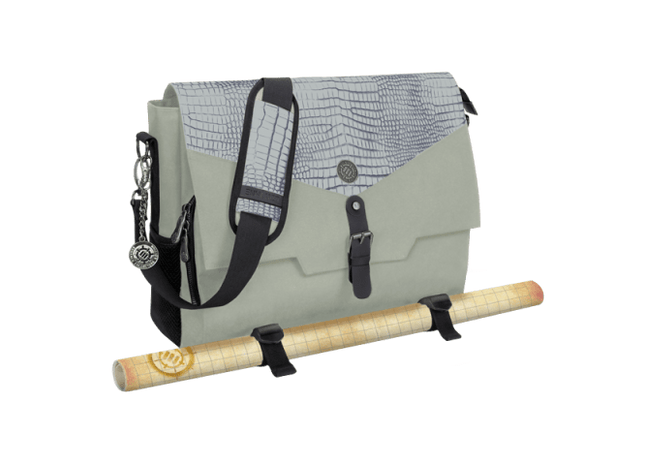 Gamers Guild AZ Accessory Power ENHANCE Gaming: RPG Messenger Bag (Silver) Enhance Gaming