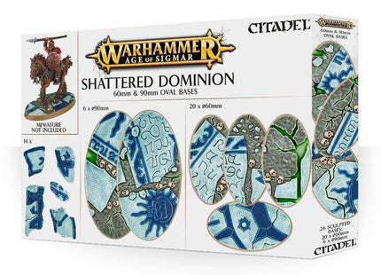 Gamers Guild AZ Age of Sigmar Citadel: Basing - Warhammer Age of Sigmar Shattered Dominion 60 & 90mm Oval Bases Games-Workshop