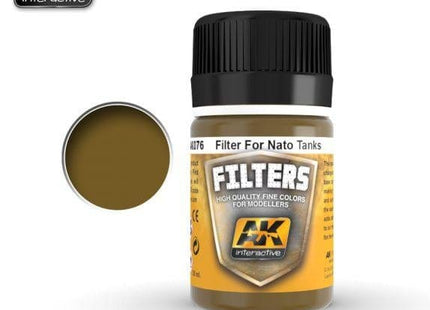 Gamers Guild AZ AK-Interactive AK076 AK Interactive Filter: Dark Brown for Nato and Green Golden Distribution International