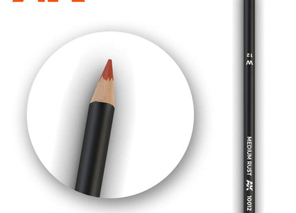 Gamers Guild AZ AK-Interactive AK10012 AK Interactive: Weathering Pencils for Modelling - Medium Rust Golden Distribution International
