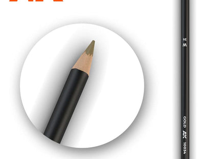 Gamers Guild AZ AK-Interactive AK10034 AK Interactive: Weathering Pencils for Modelling - Gold Golden Distribution International