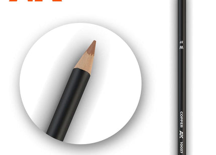 Gamers Guild AZ AK-Interactive AK10037 AK Interactive: Weathering Pencils for Modelling - Copper Golden Distribution International