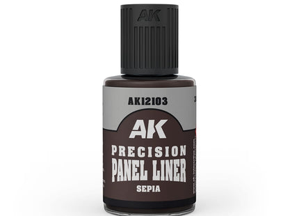 Gamers Guild AZ AK Interactive AK12103: AK Interactive Precision Paneliner Sepia (30ml) (Pre-Order) LSG