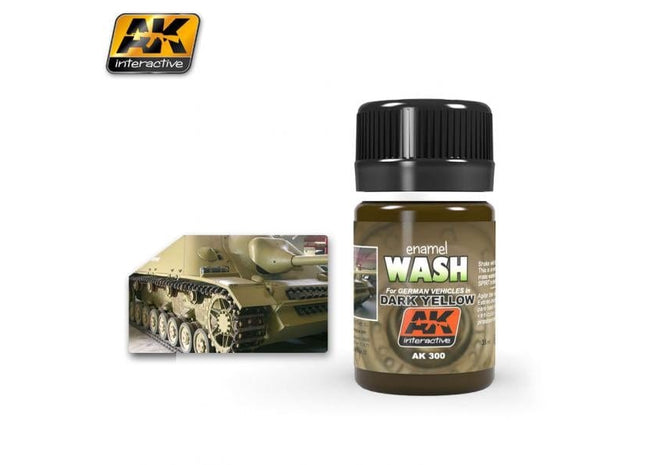 Gamers Guild AZ AK-Interactive AK300 AK Interactive Wash: For Dark Yellow Golden Distribution International