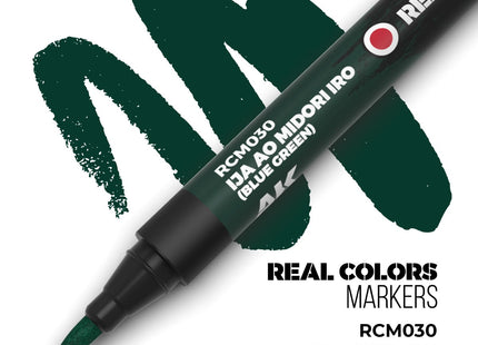 Gamers Guild AZ AK Interactive AKRCM030: AK Interactive Real Colors Markers - IJA Ao Midori Iro (Blue Green) (Pre-Order) LSG