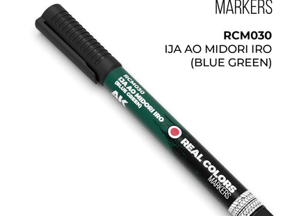 Gamers Guild AZ AK Interactive AKRCM030: AK Interactive Real Colors Markers - IJA Ao Midori Iro (Blue Green) (Pre-Order) LSG