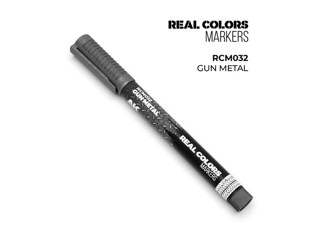Gamers Guild AZ AK Interactive AKRCM032: AK Interactive Real Colors Markers - Gun Metal (Pre-Order) LSG