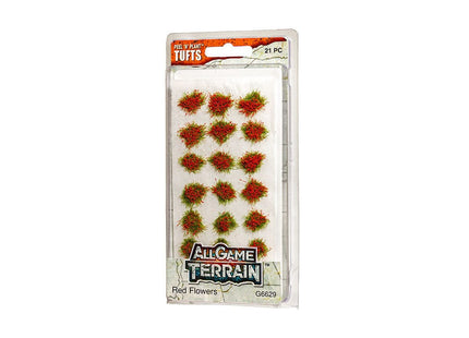 Gamers Guild AZ All Game Terrain All Game Terrain: Peel 'n' Plant Tufts - Red Flowers All Game Terrain