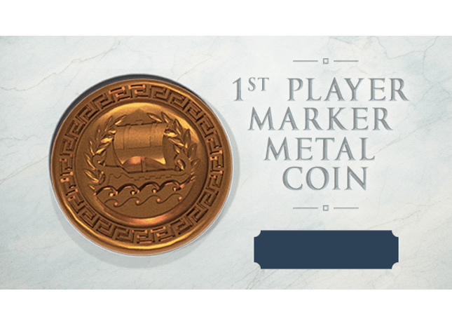 Gamers Guild AZ Apeiron Games Pillars of Heracles - First Player Marker Metal Coin Kickstarter