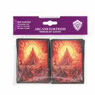 Gamers Guild AZ Arcane Fortress Arcane Fortress: Stained Glass: Burning Mountain Sleeves 100ct (Pre-Order) GTS