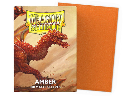 Gamers Guild AZ Arcane Tinmen Dragon Shield Sleeves - 100ct Box Matte Amber (Pre-Order) Southern Hobby