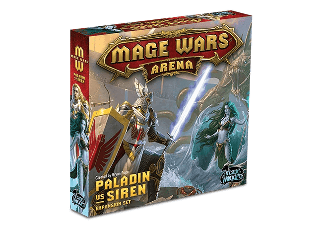 Gamers Guild AZ Arcane Wonders Mage Wars Arena: Paladin vs Siren Expansion Set GTS