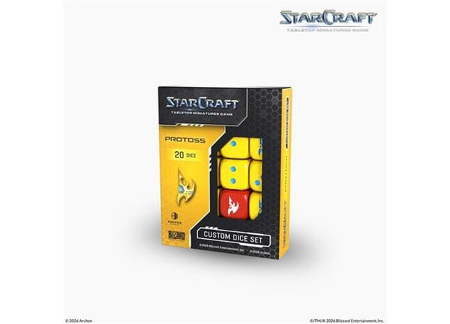 Gamers Guild AZ Archon Studios StarCraft: The Miniatures Game - Custom Dice Set: Protoss (Pre-Order) ACD Distribution