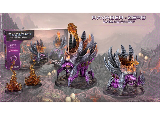 Gamers Guild AZ Archon Studios StarCraft: The Miniatures Game - Zerg: Ravager Expansion Set (Pre-Order) ACD Distribution