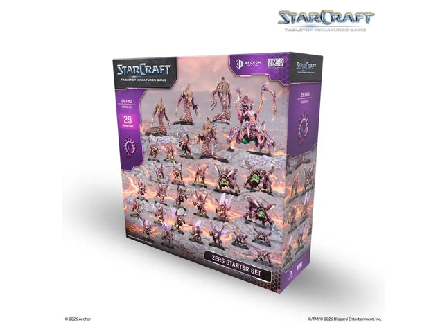 Gamers Guild AZ Archon Studios StarCraft: The Miniatures Game - Zerg: Starter Set (Pre-Order) ACD Distribution