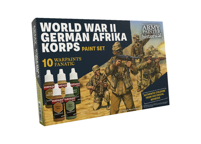Gamers Guild AZ Army Painter Army Painter: Warpaints Fanatic: Historical WWII German Afrika Korps Paint Set (Pre-Order) ACD Distribution