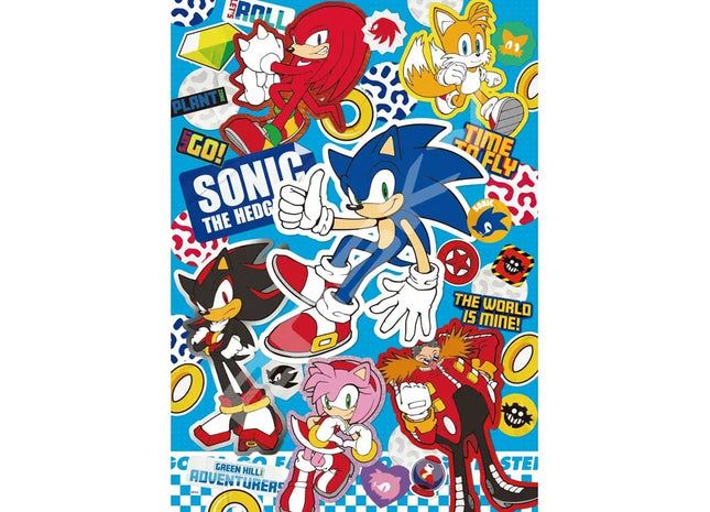 Gamers Guild AZ Bandai Sonic The Hedgehog: Sticker Collection - 500-Piece Puzzle Southern Hobby