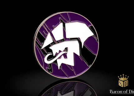 Gamers Guild AZ Baron of Dice 40mm Objective Coin - Alien: Purple Baron of Dice