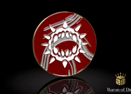 Gamers Guild AZ Baron of Dice 40mm Objective Coin - Carnage Baron of Dice
