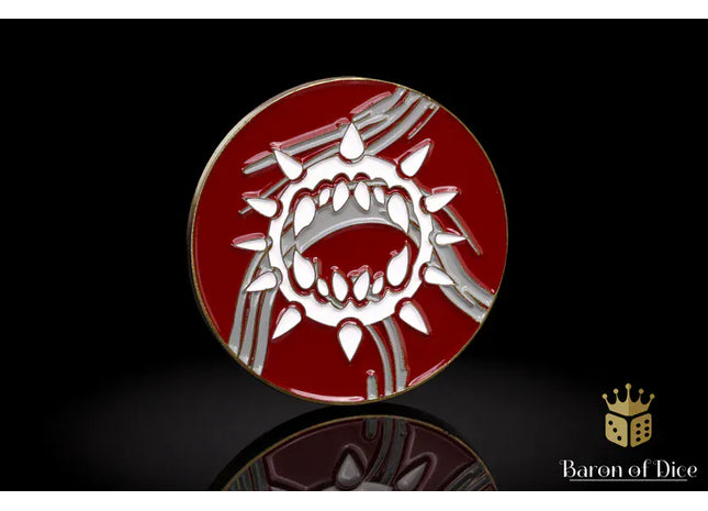 Gamers Guild AZ Baron of Dice 40mm Objective Coin - Carnage Baron of Dice