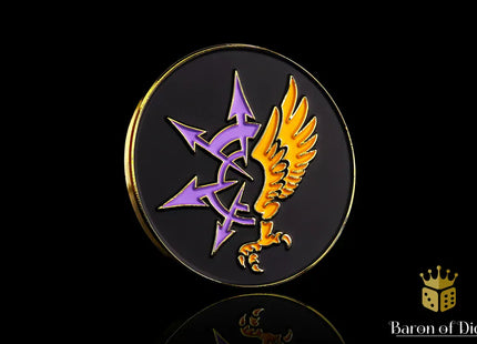 Gamers Guild AZ Baron of Dice 40mm Objective Coin - Children of Chaos Baron of Dice