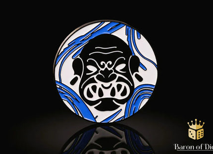Gamers Guild AZ Baron of Dice 40mm Objective Coin - Giant: White Ice Baron of Dice