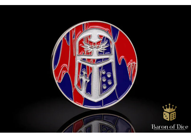 Gamers Guild AZ Baron of Dice 40mm Objective Coin - Imperial Helm Baron of Dice