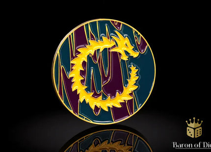 Gamers Guild AZ Baron of Dice 40mm Objective Coin - Infinity Dragon Baron of Dice