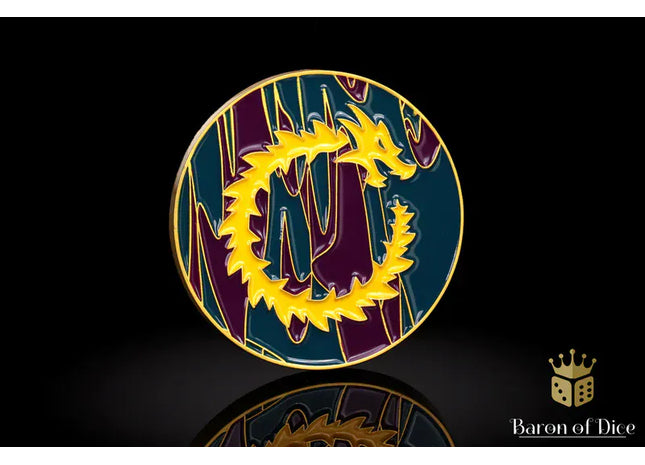 Gamers Guild AZ Baron of Dice 40mm Objective Coin - Infinity Dragon Baron of Dice