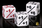 Gamers Guild AZ Baron of Dice Baron of Dice: +1/-1 Counters - Matte White - Set of 10 Baron of Dice