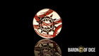Gamers Guild AZ Baron of Dice Baron of Dice: 40mm Baron's Coin - Carnage | White Baron of Dice