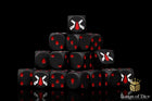 Gamers Guild AZ Baron of Dice Baron of Dice: Chain Blades Dice - Matte Black (x25) Baron of Dice