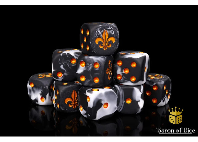 Gamers Guild AZ Baron of Dice Baron of Dice: Fleur De Lis - Heritage Dice - Set of 25 Baron of Dice