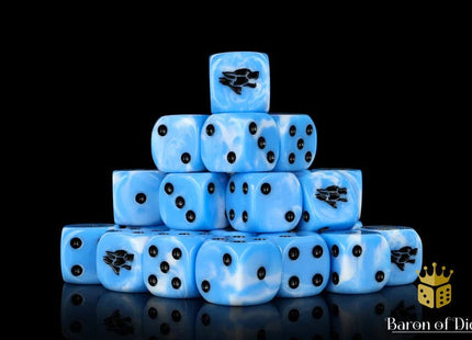 Gamers Guild AZ Baron of Dice Baron of Dice: Frost Wolf 16mm Dice / Round corner Baron of Dice