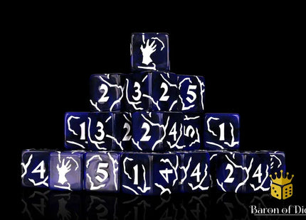 Gamers Guild AZ Baron of Dice Baron of Dice: Lightning Claw Dice (Round Corner 25ct) Baron of Dice