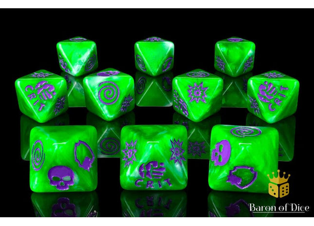 Gamers Guild AZ Baron of Dice Baron of Dice: SMASH! D8 Dice  Set Baron of Dice