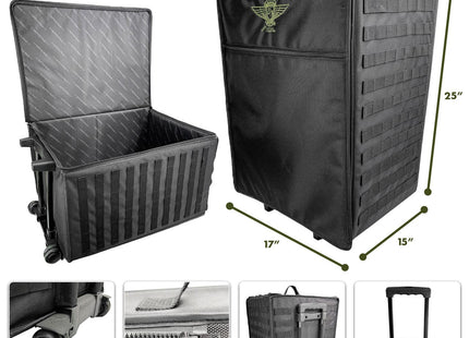 Gamers Guild AZ Battle Foam (1520) P.A.C.K. 1520XL Molle with Magna Rack Sliders Load Out (Black) Battle Foam