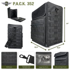 Gamers Guild AZ Battle Foam (352) P.A.C.K. 352 Molle Standard Load Out (Black) Battle Foam