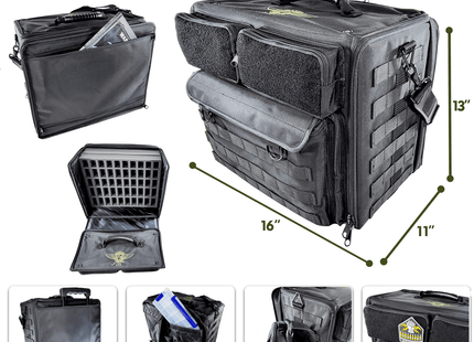 Gamers Guild AZ Battle Foam (432) P.A.C.K. 432 2.0 Molle Horizontal with Magna Rack Slider Load Out (Black) Battle Foam