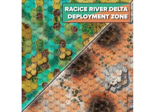Gamers Guild AZ Battletech BattleTech: BattleMat - Tukkayid: Racice River Delta & Deployment Zone (Pre-Order) ACD Distribution