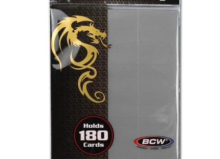 Gamers Guild AZ BCW BCW: Accessories - 9-Pocket Side Loading Pro Pages Gray BCW