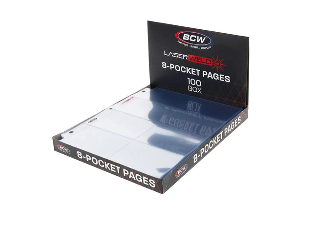 Gamers Guild AZ BCW LaserWeld 8-Pocket Page (100 CT. Box) BCW