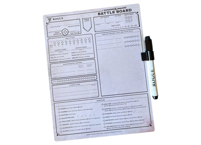 Gamers Guild AZ Beadle & Grimm's Beadle & Grimm's Dungeons and Dragons: Battle Board - Rogue Class GTS