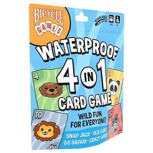 Gamers Guild AZ Bicycle Waterproof: 4 in 1 Card Game (Pre-Order) Asmodee