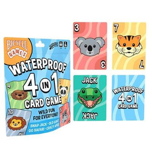 Gamers Guild AZ Bicycle Waterproof: 4 in 1 Card Game (Pre-Order) Asmodee