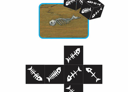 Gamers Guild AZ Black Oak Workshop Black Oak Workshop: Fishbones d6 Black Oak Workshop
