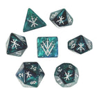 Gamers Guild AZ Black Oak Workshop Black Oak Workshop: Knight's Blade Polyhedral Dice Set Green Knight Black Oak Workshop